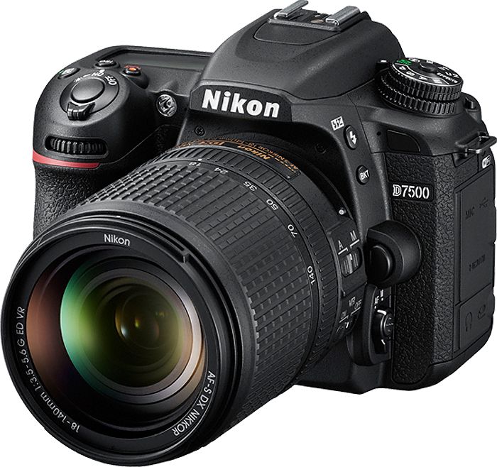 Nikon D7500 Black Digital SLR Camera 18-140mm VR Lens Kit - 1582