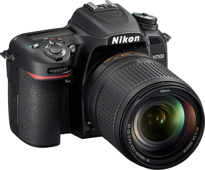 Nikon D7500 Black Digital SLR Camera 18-140mm VR Lens Kit - 1582