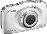 Nikon Coolpix W100 White 13.2 Megapixel Waterproof Digital Camera - 26515