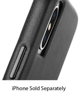 Case-Mate Black Barely There Leather iPhone Xs / X Case - CM037746