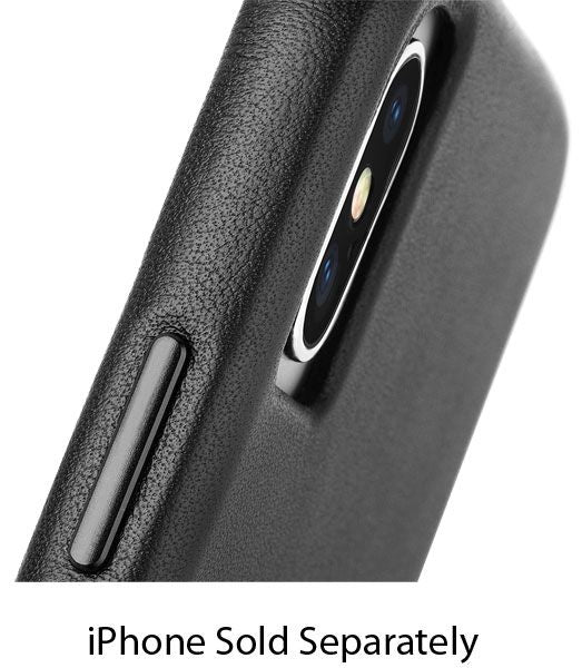Case-Mate Black Barely There Leather iPhone Xs / X Case - CM037746