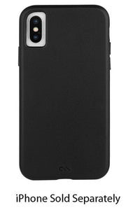 Case-Mate Black Barely There Leather iPhone Xs / X Case - CM037746