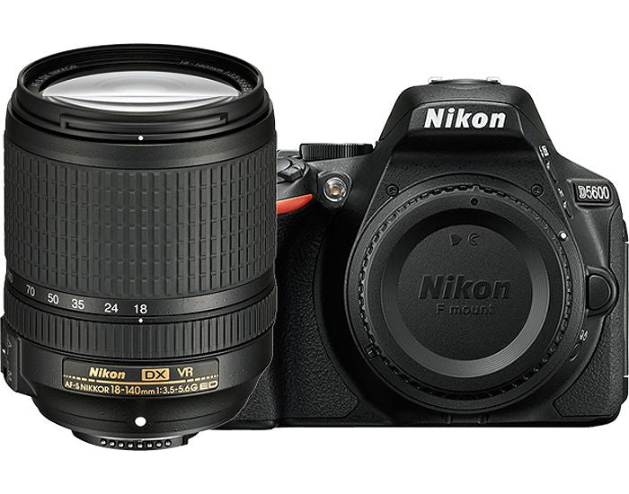 Nikon D5600 Black Digital SLR Camera 18-140mm VR Lens Kit - 1577