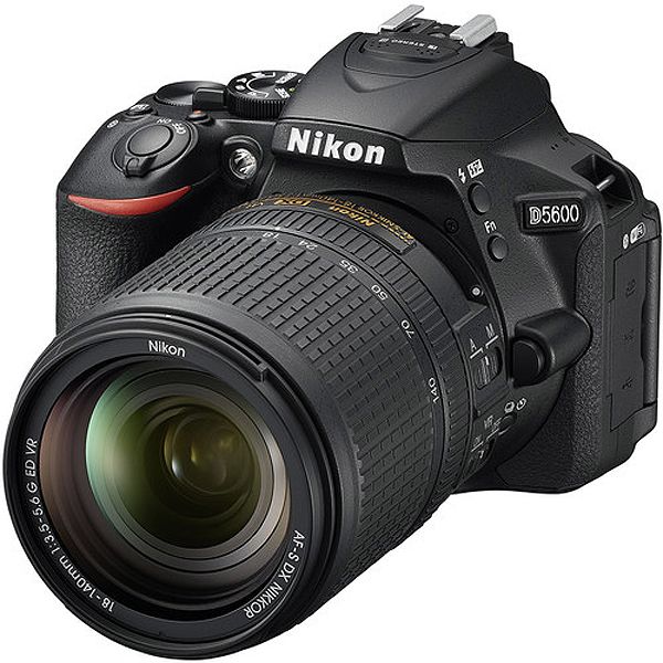 Nikon D5600 Black Digital SLR Camera 18-140mm VR Lens Kit - 1577