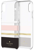 Incipio Kate Spade New York Charlotte Stripe Black Clear Protective Hardshell Case For iPhone XS Max - KSIPH-109-CSBC