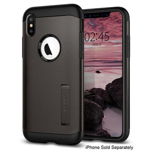 Spigen Gunmetal iPhone XS Case Slim Armor - 063CS24515