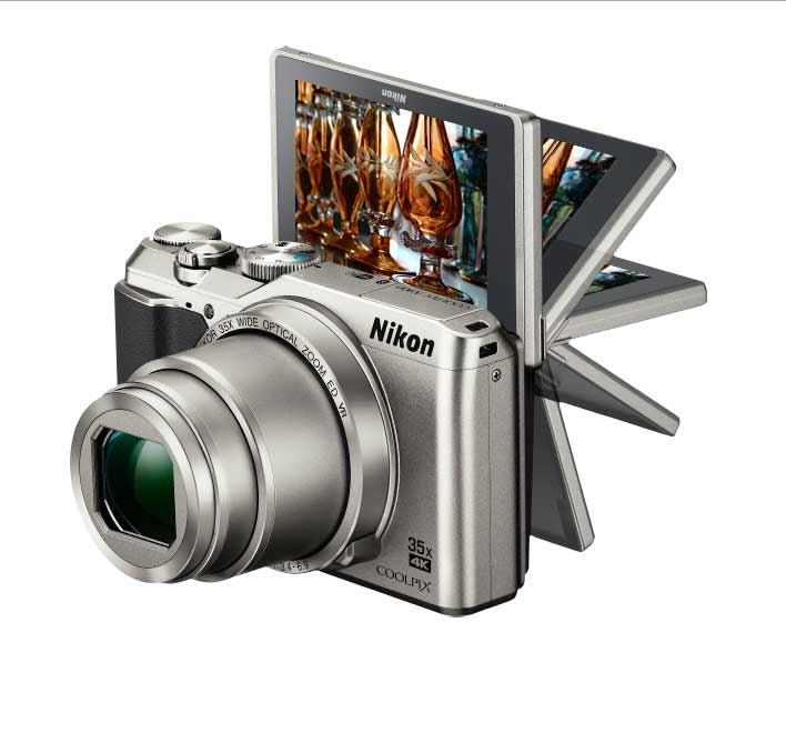 Nikon Coolpix A900 20.0 Megapixel Silver Digital Camera - 26505