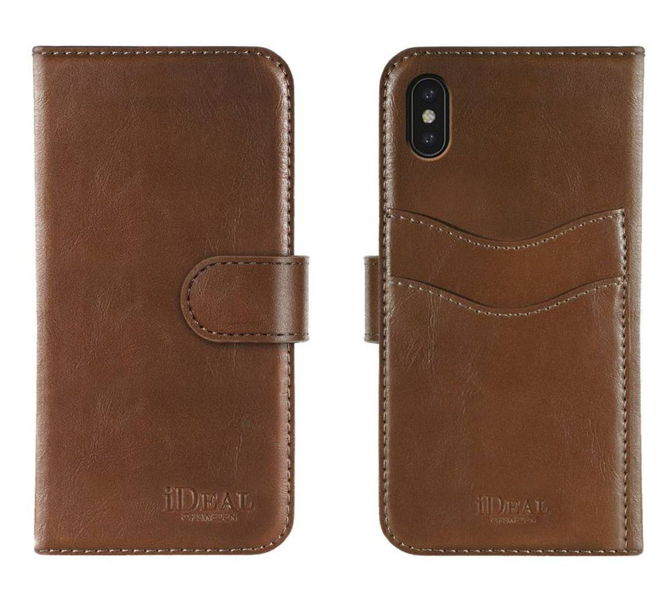 iDeal Of Sweden Brown Magnet Wallet Case for Apple iPhone XS Max - IDSTHW-I1865-03