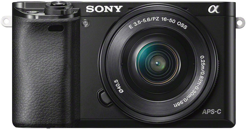Sony Alpha A6000 24.3 Megapixel Black Mirrorless Digital Camera With 16-50mm Lens - ILCE-6000L/B