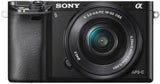 Sony Alpha A6000 24.3 Megapixel Black Mirrorless Digital Camera With 16-50mm Lens - ILCE-6000L/B