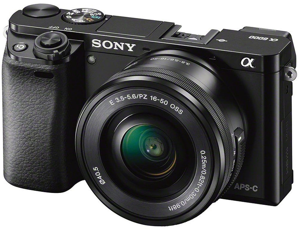 Sony Alpha A6000 24.3 Megapixel Black Mirrorless Digital Camera With 16-50mm Lens - ILCE-6000L/B