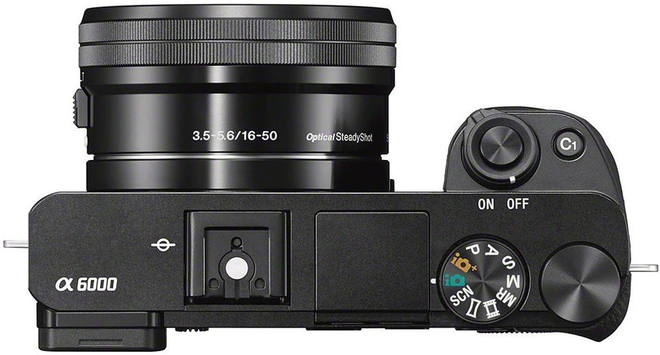 Sony Alpha A6000 24.3 Megapixel Black Mirrorless Digital Camera With 16-50mm Lens - ILCE-6000L/B