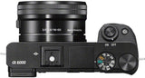 Sony Alpha A6000 24.3 Megapixel Black Mirrorless Digital Camera With 16-50mm Lens - ILCE-6000L/B