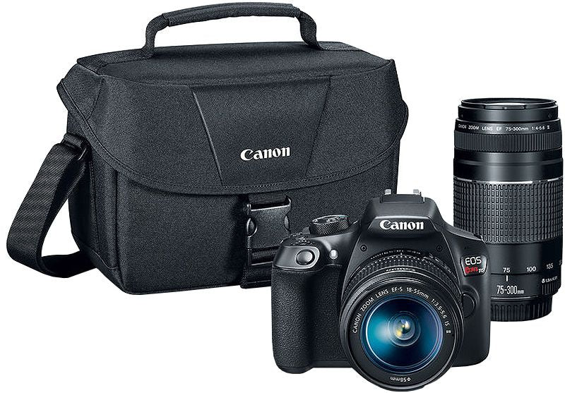 Canon EOS Rebel T6 EF-S 18-55mm + EF 75-300mm Double Zoom Kit - 1159C008