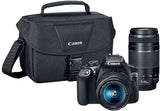 Canon EOS Rebel T6 EF-S 18-55mm + EF 75-300mm Double Zoom Kit - 1159C008