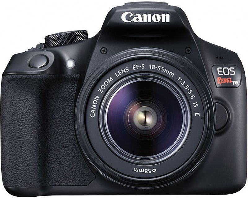 Canon EOS Rebel T6 EF-S 18-55mm + EF 75-300mm Double Zoom Kit - 1159C008
