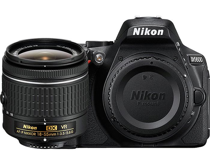 Nikon D5600 Black Digital SLR Camera 18-55mm VR Lens Kit - 1576