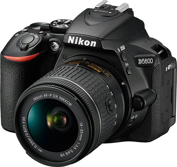Nikon D5600 Black Digital SLR Camera 18-55mm VR Lens Kit - 1576