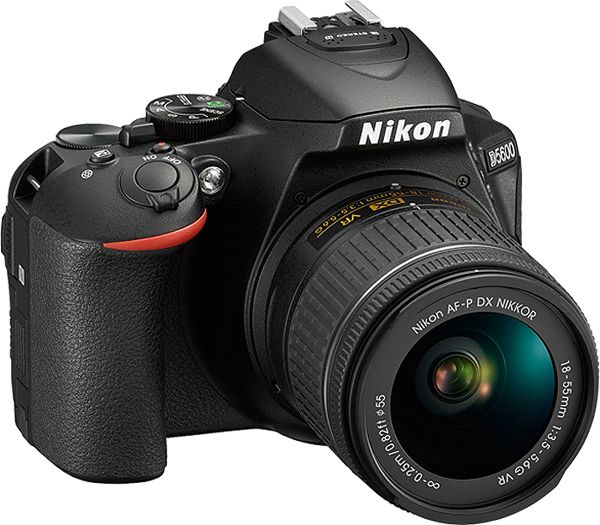 Nikon D5600 Black Digital SLR Camera 18-55mm VR Lens Kit - 1576