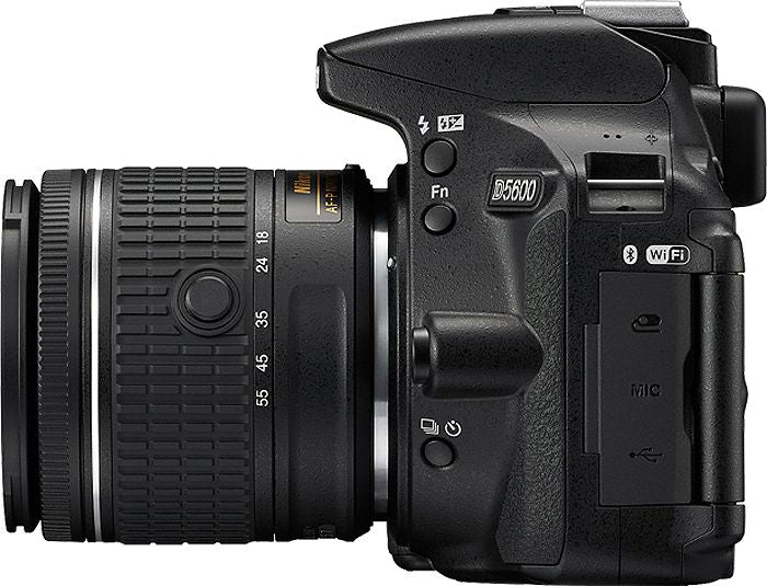Nikon D5600 Black Digital SLR Camera 18-55mm VR Lens Kit - 1576