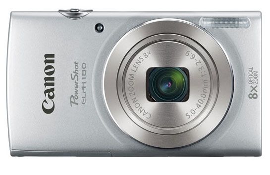 Canon PowerShot ELPH 180 20 Megapixel Silver Digital Camera - 1093C001