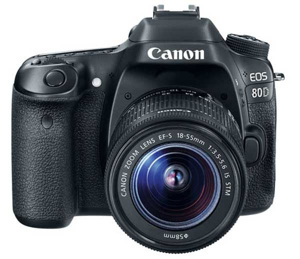 Canon EOS 80D Digtal SLR Camera with EF-S 18-55mm f/3.5-5.6 IS STM Kit - 1263C005