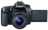 Canon EOS 80D Digtal SLR Camera with EF-S 18-55mm f/3.5-5.6 IS STM Kit - 1263C005