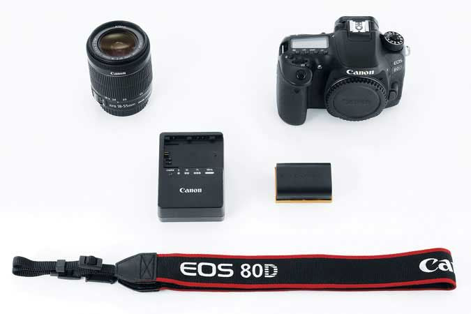 Canon EOS 80D Digtal SLR Camera with EF-S 18-55mm f/3.5-5.6 IS STM Kit - 1263C005