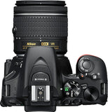 Nikon D5600 Black Digital SLR Camera Two Lens Kit - 1580