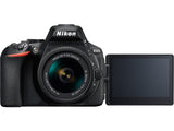 Nikon D5600 Black Digital SLR Camera Two Lens Kit - 1580