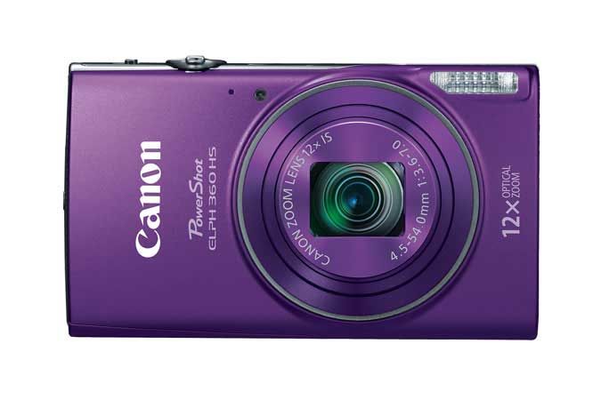 Canon Powershot ELPH 360 HS Purple Digital Camera - 1081C001