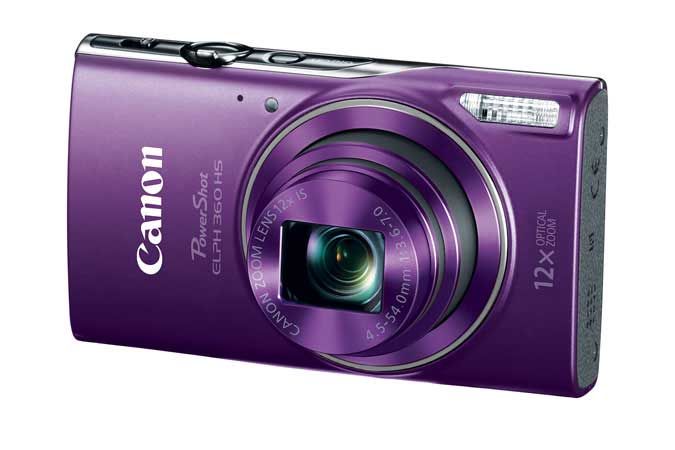 Canon Powershot ELPH 360 HS Purple Digital Camera - 1081C001