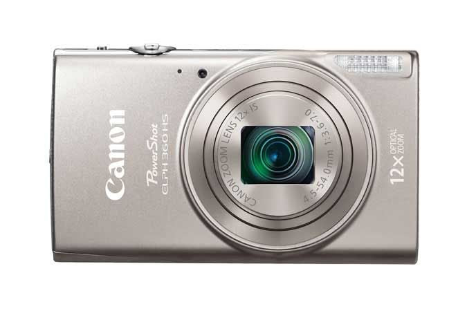 Canon Powershot ELPH 360 HS Silver Digital Camera - 1078C001