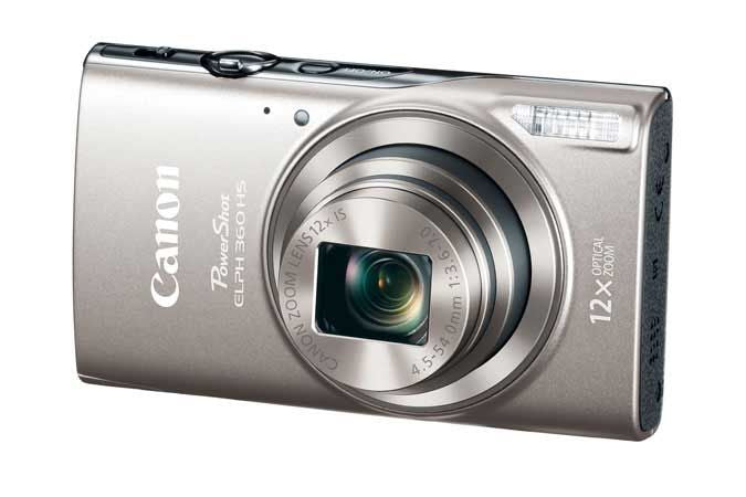 Canon Powershot ELPH 360 HS Silver Digital Camera - 1078C001