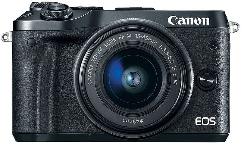 Canon EOS M6 Mirrorless Digital Camera With 15-45mm Lens - 1724C011