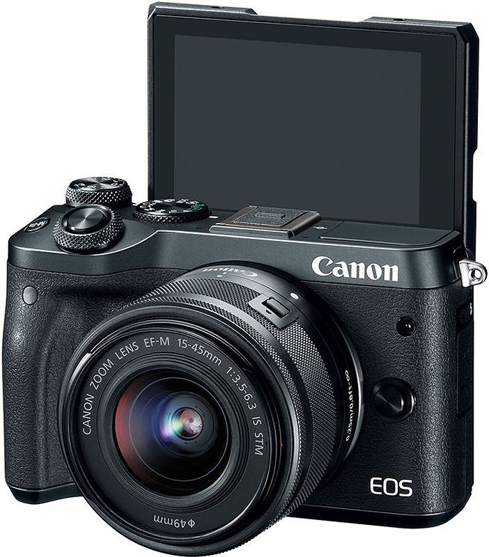 Canon EOS M6 Mirrorless Digital Camera With 15-45mm Lens - 1724C011