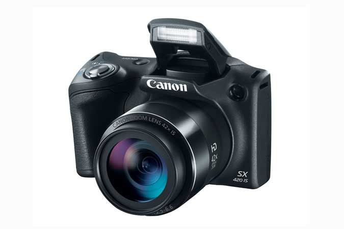 Canon PowerShot SX420 IS Black Digital Camera - 1068C001