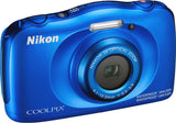 Nikon Coolpix W100 Blue 13.2 Megapixel Waterproof Digital Camera - 26516