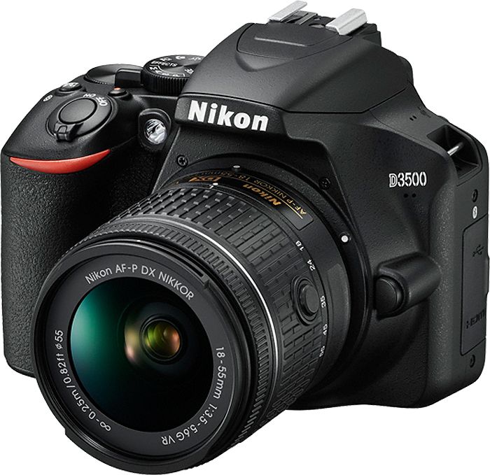 Nikon D3500 Black Digital SLR Camera With Two Lens Kit - 1588