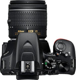 Nikon D3500 Black Digital SLR Camera With Two Lens Kit - 1588