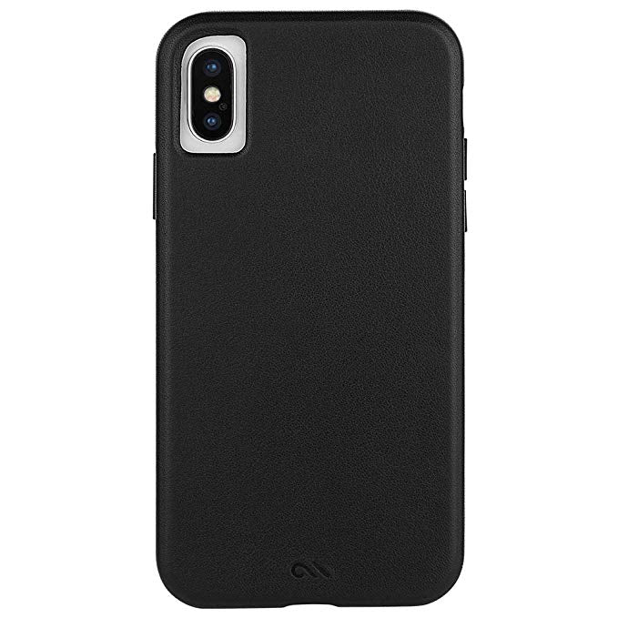 Buy Case-Mate Black Barely There Leather iPhone Xs / X Case - CM037746 from Vine Mart Electronics