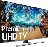 Samsung 55" Silver UHD 4K HDR LED Smart HDTV - UN55NU8000FXZA