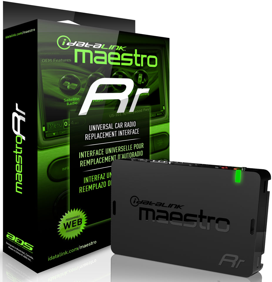 iDat-aLink Maestro RR Universal Radio Replacement and Steering Wheel Interface - ADS-MRR