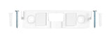 Bose OmniJewel Speaker White Center Channel Wall Brackets - 757658-0020