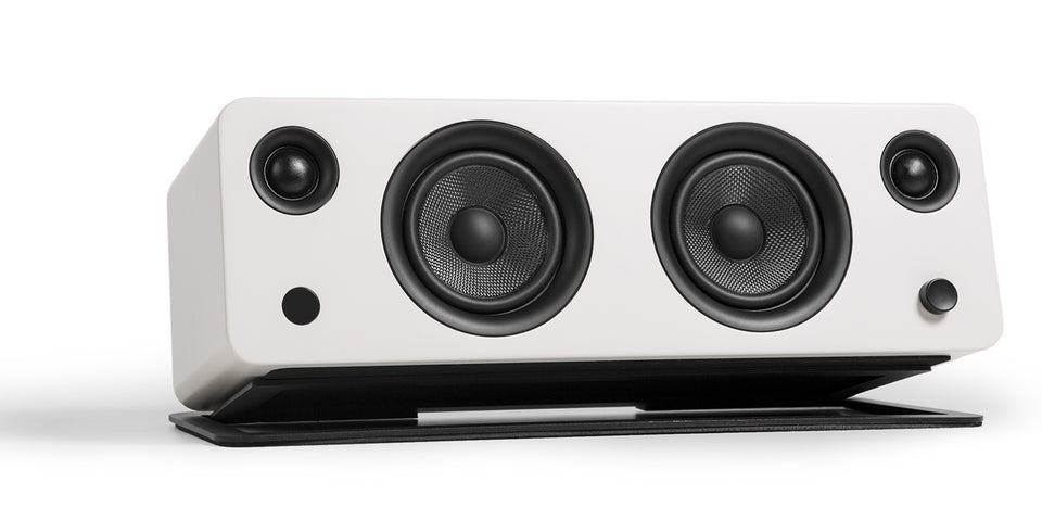 Kanto SYD Powered Matte White Bookshelf Speaker - SYDMOW