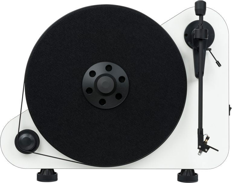 Pro-Ject Vertical White Gloss Right Hand Bluetooth Turntable - VTEBTRHGWH