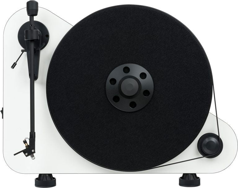 Pro-Ject Vertical White Gloss Left Hand Bluetooth Turntable - VTEBTLHGWH