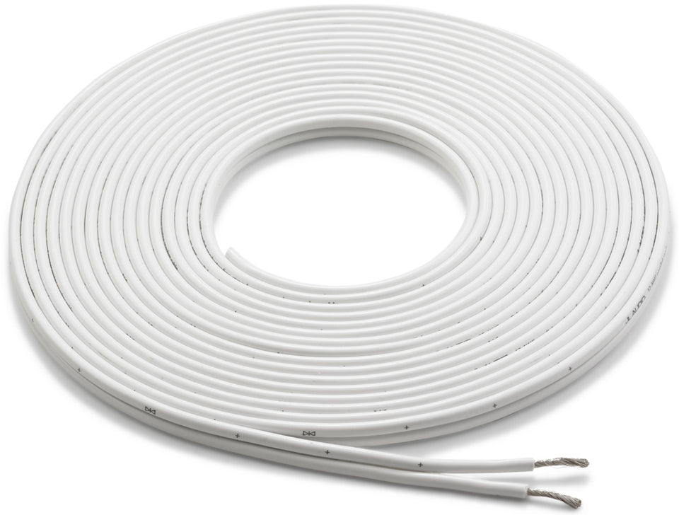 JL Audio 25 Ft. White 12 AWG Parallel Conductor Speaker Cable - XM-WHTSC12-25