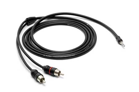 JL Audio 2-Channel Mini To RCA Audio Interconnect Cable - xd-minirca-6