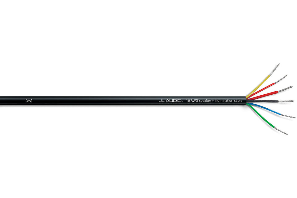 JL Audio 25 Ft. Black 6-Conductor Multifunction Cable - XD-BLKMFC-25
